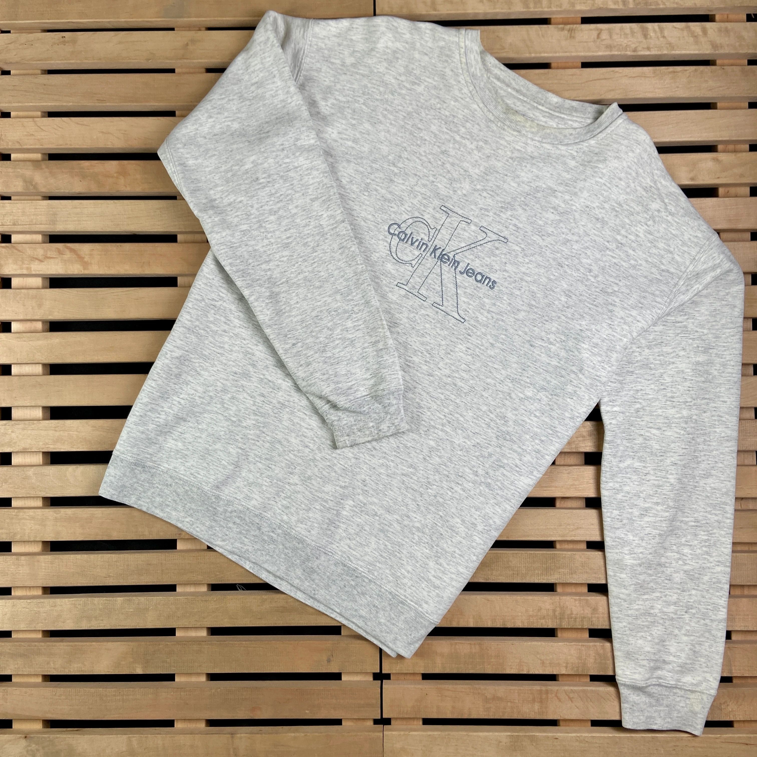 Calvin Klein × Vintage Sweatshirt Calvin Klein Jeans Vintage Big Print Size XL Size US XL / EU 56 / 4 - 1 Thumbnail