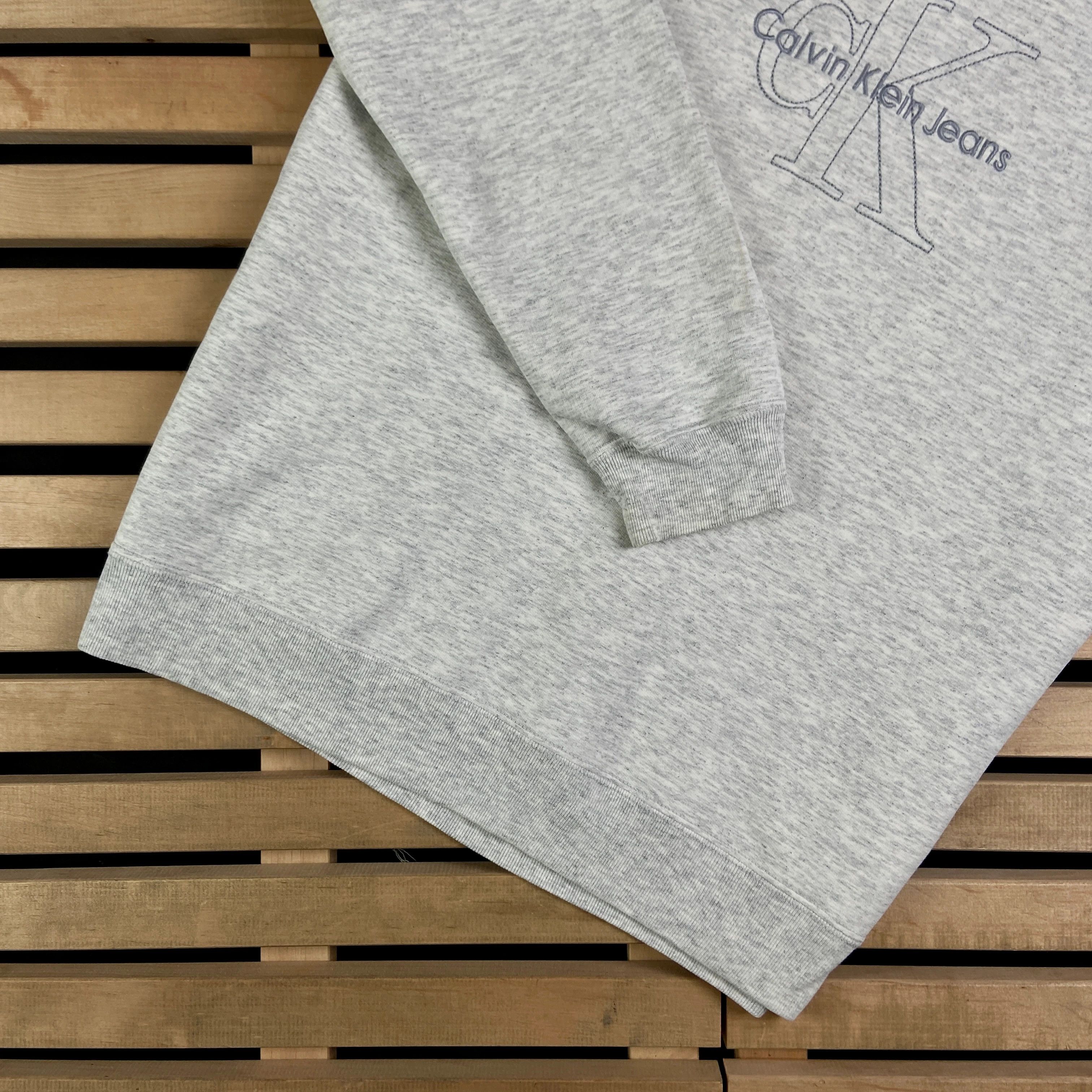 Calvin Klein × Vintage Sweatshirt Calvin Klein Jeans Vintage Big Print Size XL Size US XL / EU 56 / 4 - 3 Thumbnail