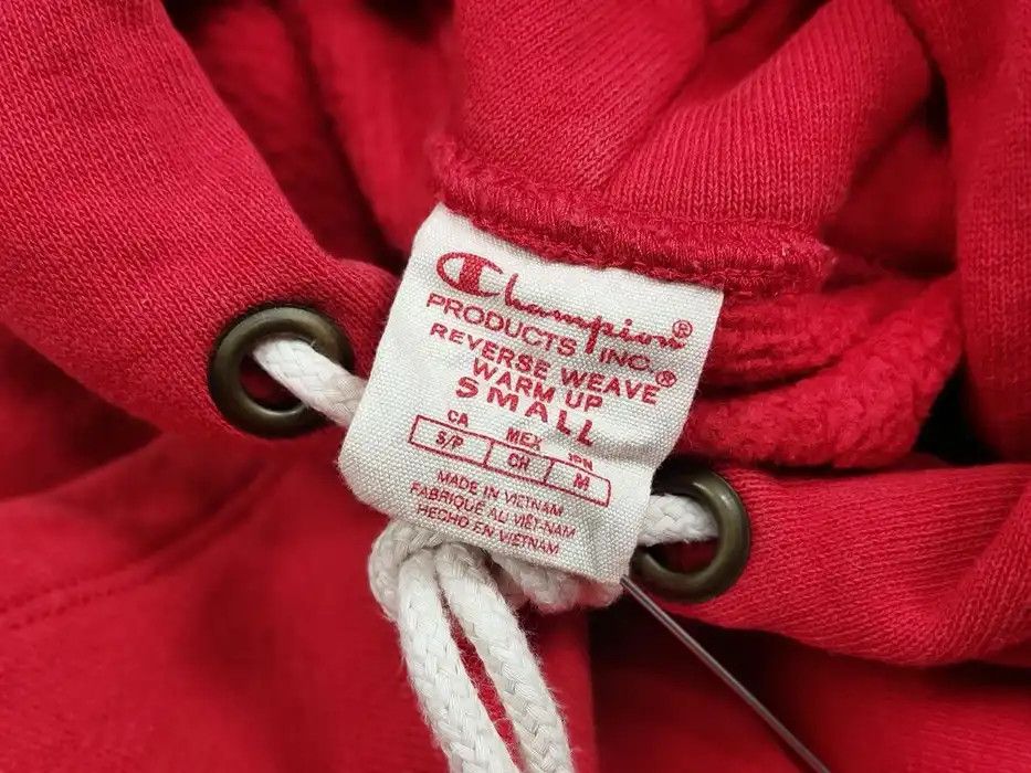 Champion Vintage Champion Reverse Weave warm up Red Logo Hoodie Size US S / EU 44-46 / 1 - 9 Thumbnail