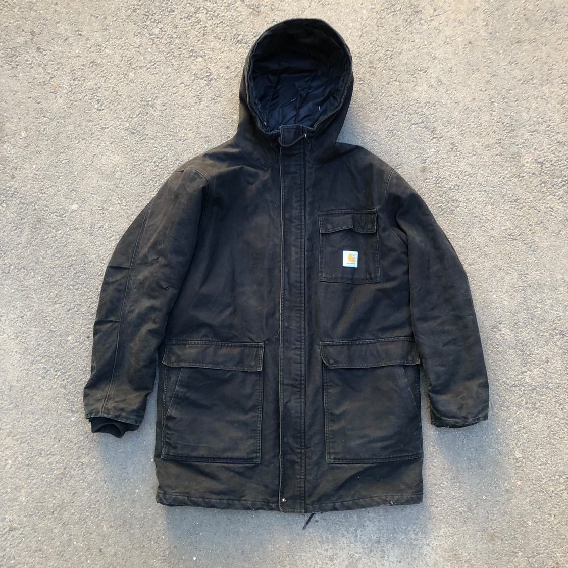 Carhartt Distressed Faded Vintage CARHARTT Parka Workwear Jacket Size US XL / EU 56 / 4 - 1 Thumbnail