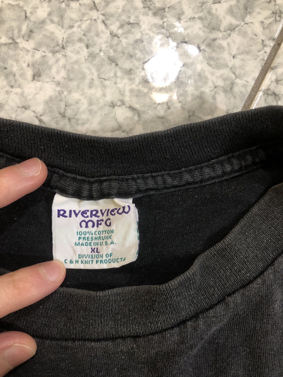 Unsound Rags × Vintage Single Stitch Faded Black Tee Size US L / EU 52-54 / 3 - 4 Thumbnail