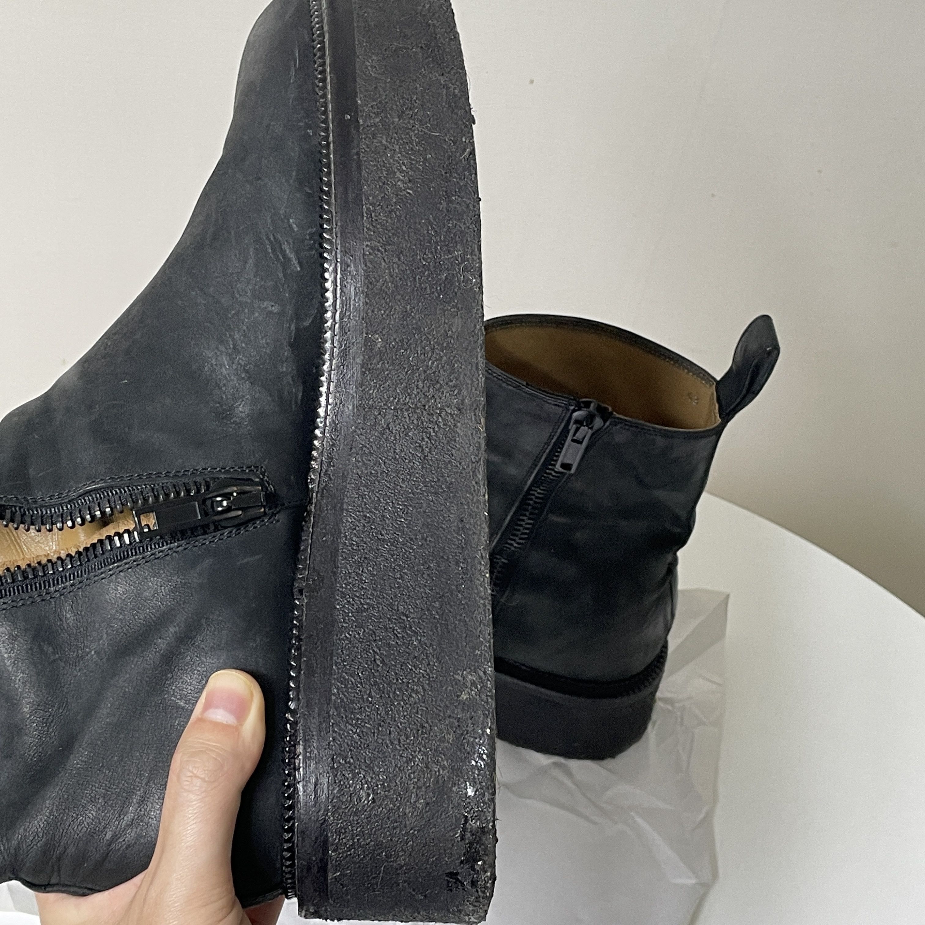 Damir Doma DD! Iconic Minimal platform boots from 2011FW VERY Unique. Size US 10 / EU 43 - 11 Thumbnail