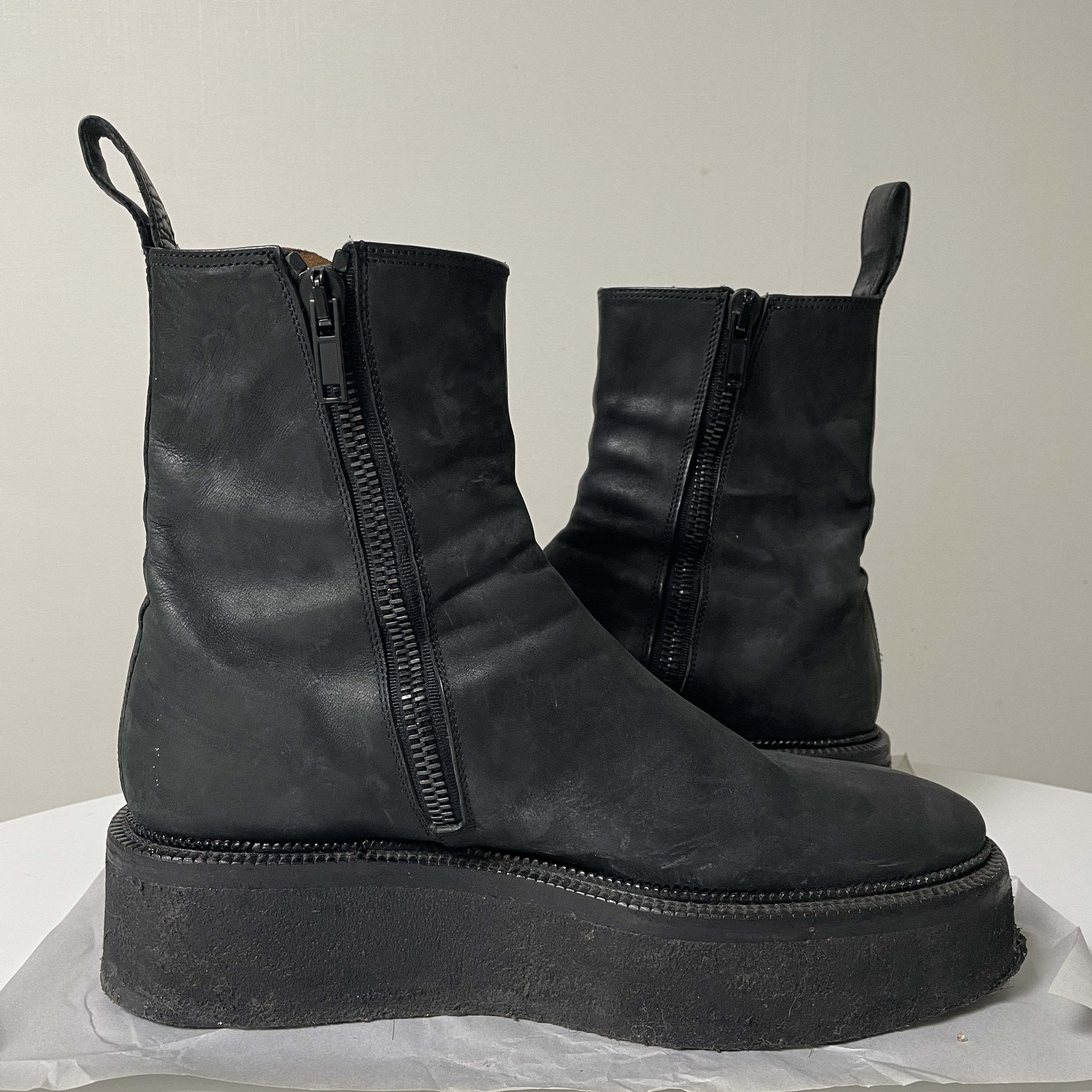 Damir Doma DD! Iconic Minimal platform boots from 2011FW VERY Unique. Size US 10 / EU 43 - 3 Thumbnail
