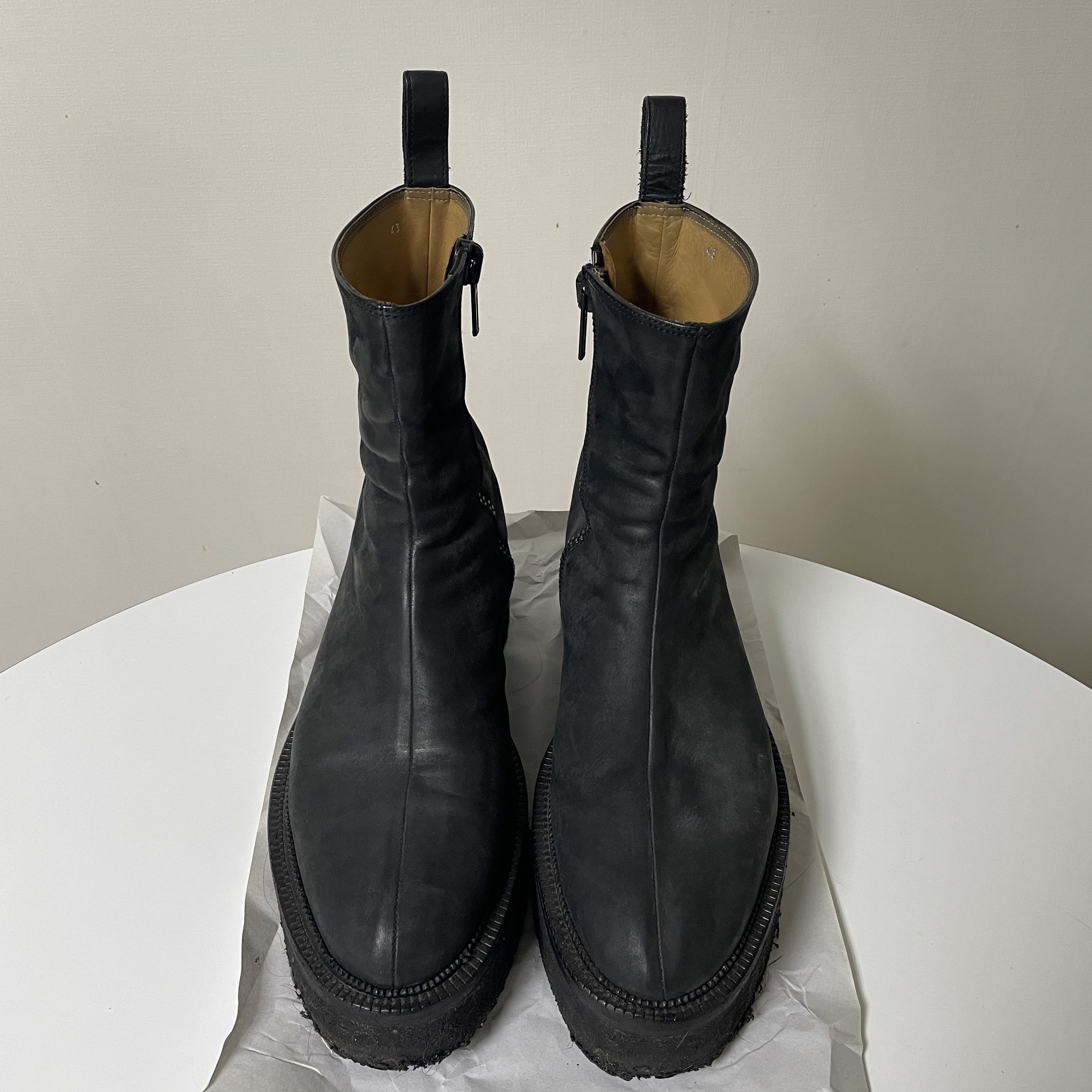 Damir Doma DD! Iconic Minimal platform boots from 2011FW VERY Unique. Size US 10 / EU 43 - 4 Thumbnail
