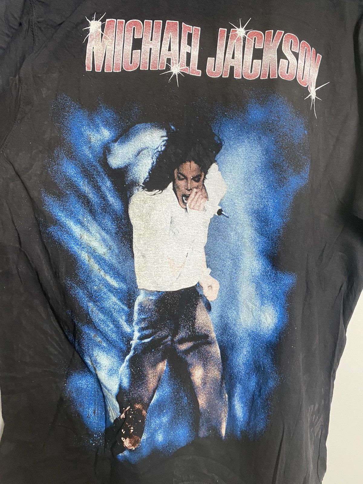 Band Tees Rare Vintage 90s Michael Jackson King Of Pop Music Band Tee Size US XL / EU 56 / 4 - 4 Thumbnail