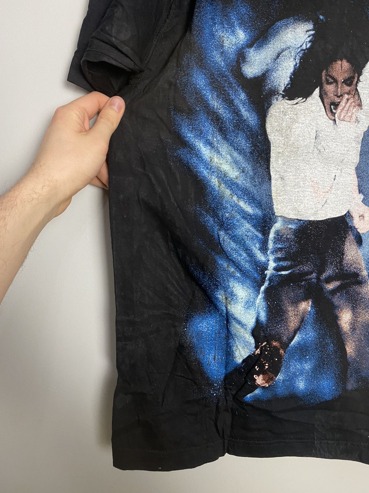 Band Tees Rare Vintage 90s Michael Jackson King Of Pop Music Band Tee Size US XL / EU 56 / 4 - 5 Thumbnail