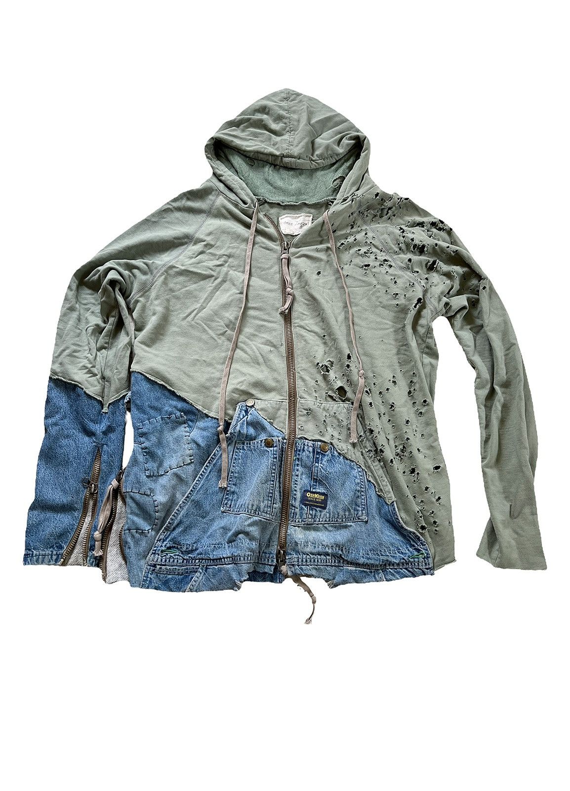 Greg Lauren 2017 Archive 50/50 Split Hybrid Hood Size US XL / EU 56 / 4 - 1 Thumbnail