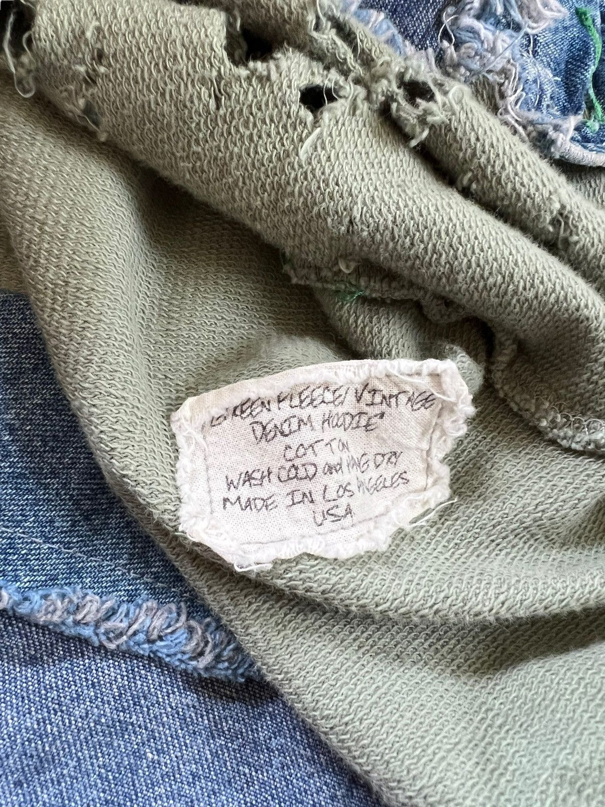 Greg Lauren 2017 Archive 50/50 Split Hybrid Hood Size US XL / EU 56 / 4 - 9 Thumbnail