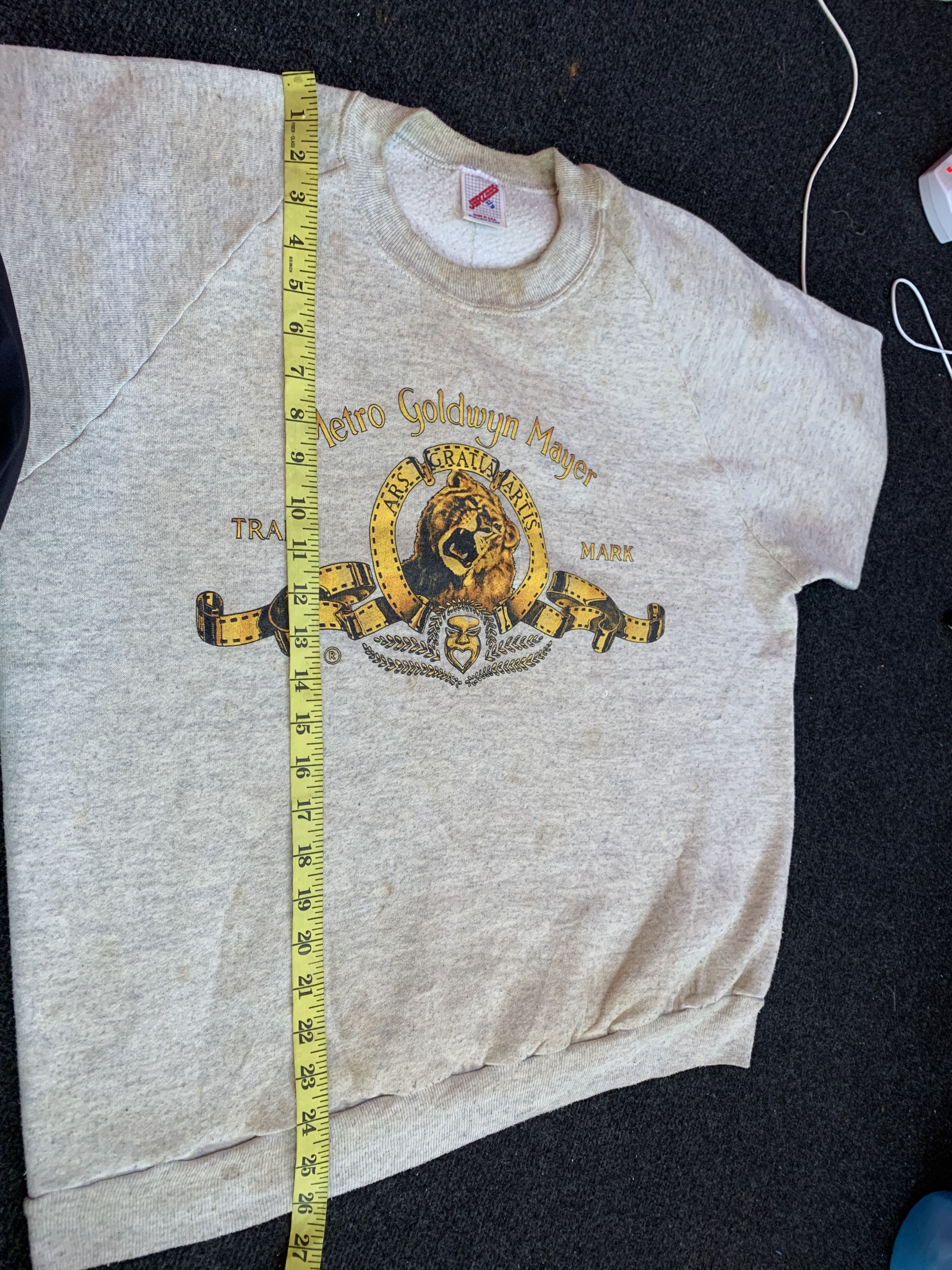 Vintage Rare! Vintage 90s Metro Goldwyn Mayer Sweatshirt Size US XL / EU 56 / 4 - 16 Thumbnail