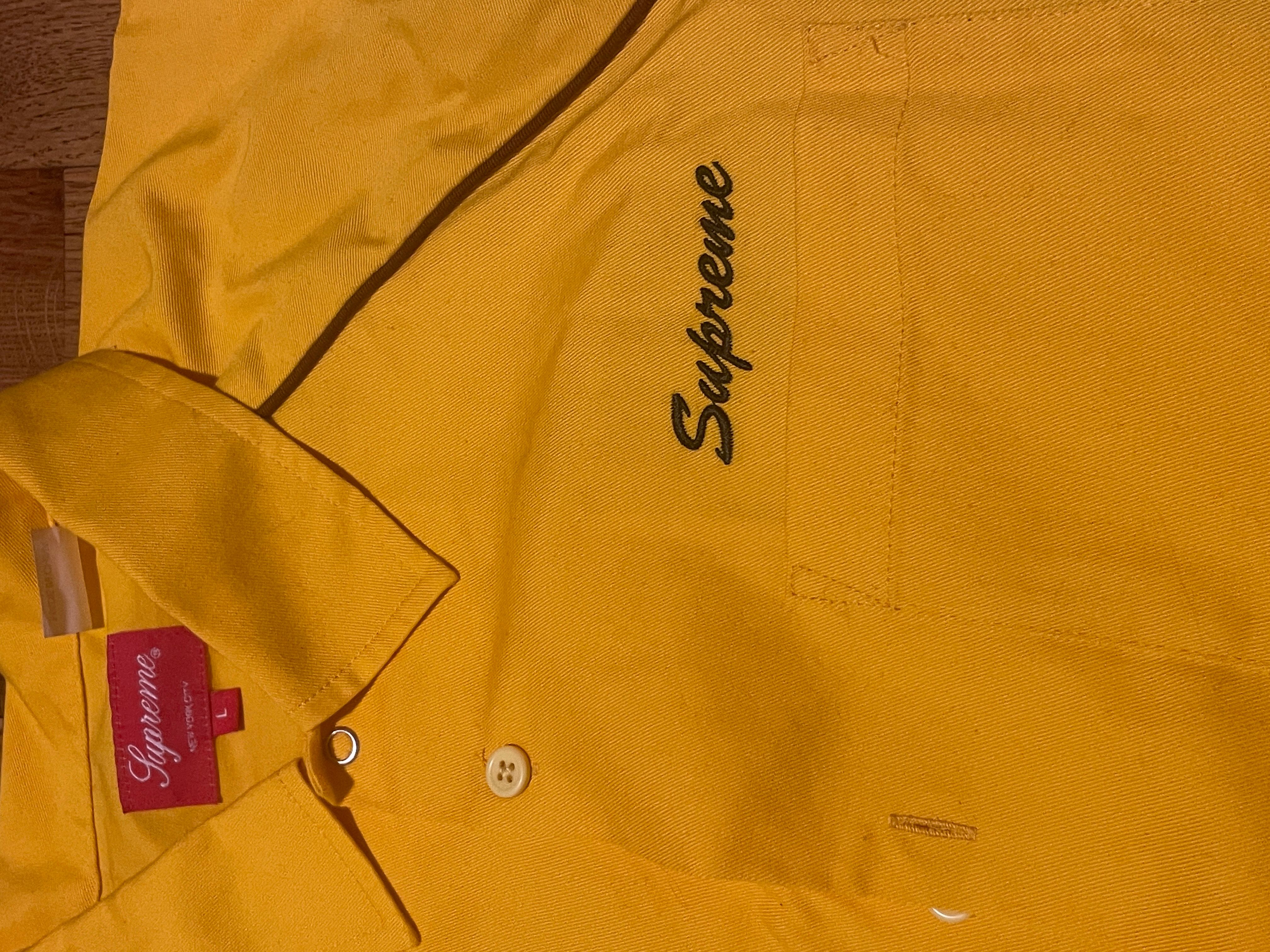 Supreme Supreme Fuck Everything S/S Work Shirt Yellow | Grailed