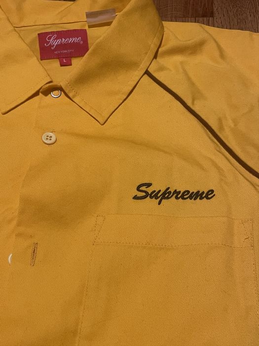 Supreme Supreme Fuck Everything S/S Work Shirt Yellow | Grailed