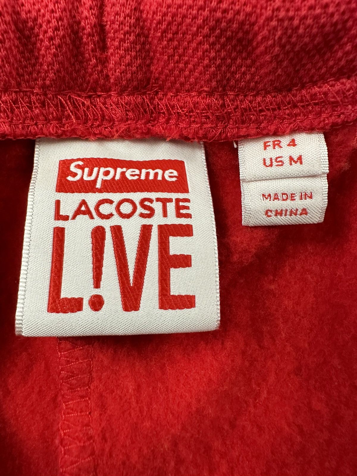 Lacoste × Supreme Supreme x Lacoste Pique Shorts Red Sz. Medium Box Alligator Size US 32 / EU 48 - 6 Thumbnail
