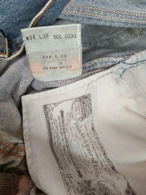 Levi's × Vintage Vintage Levis 501 Straight Leg Distressed Jeans 34x30 Size US 34 / EU 50 - 7 Thumbnail