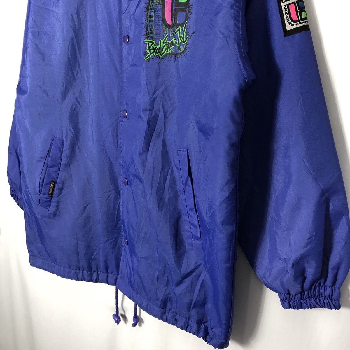 Japanese Brand × Vintage 🔥Rare🔥K Bradshaw 7D Wavers Surf Hawaii Snap Buttons Jacket Size US L / EU 52-54 / 3 - 7 Thumbnail