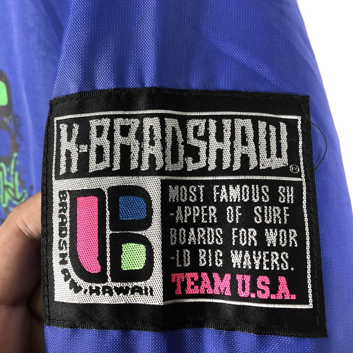 Japanese Brand × Vintage 🔥Rare🔥K Bradshaw 7D Wavers Surf Hawaii Snap Buttons Jacket Size US L / EU 52-54 / 3 - 12 Thumbnail