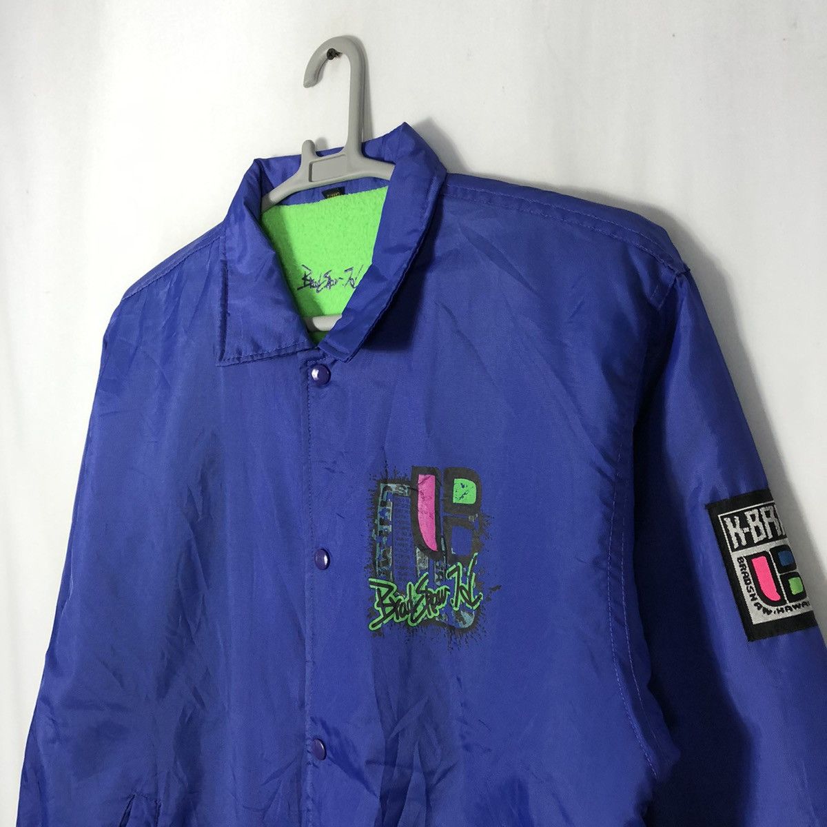 Japanese Brand × Vintage 🔥Rare🔥K Bradshaw 7D Wavers Surf Hawaii Snap Buttons Jacket Size US L / EU 52-54 / 3 - 6 Thumbnail