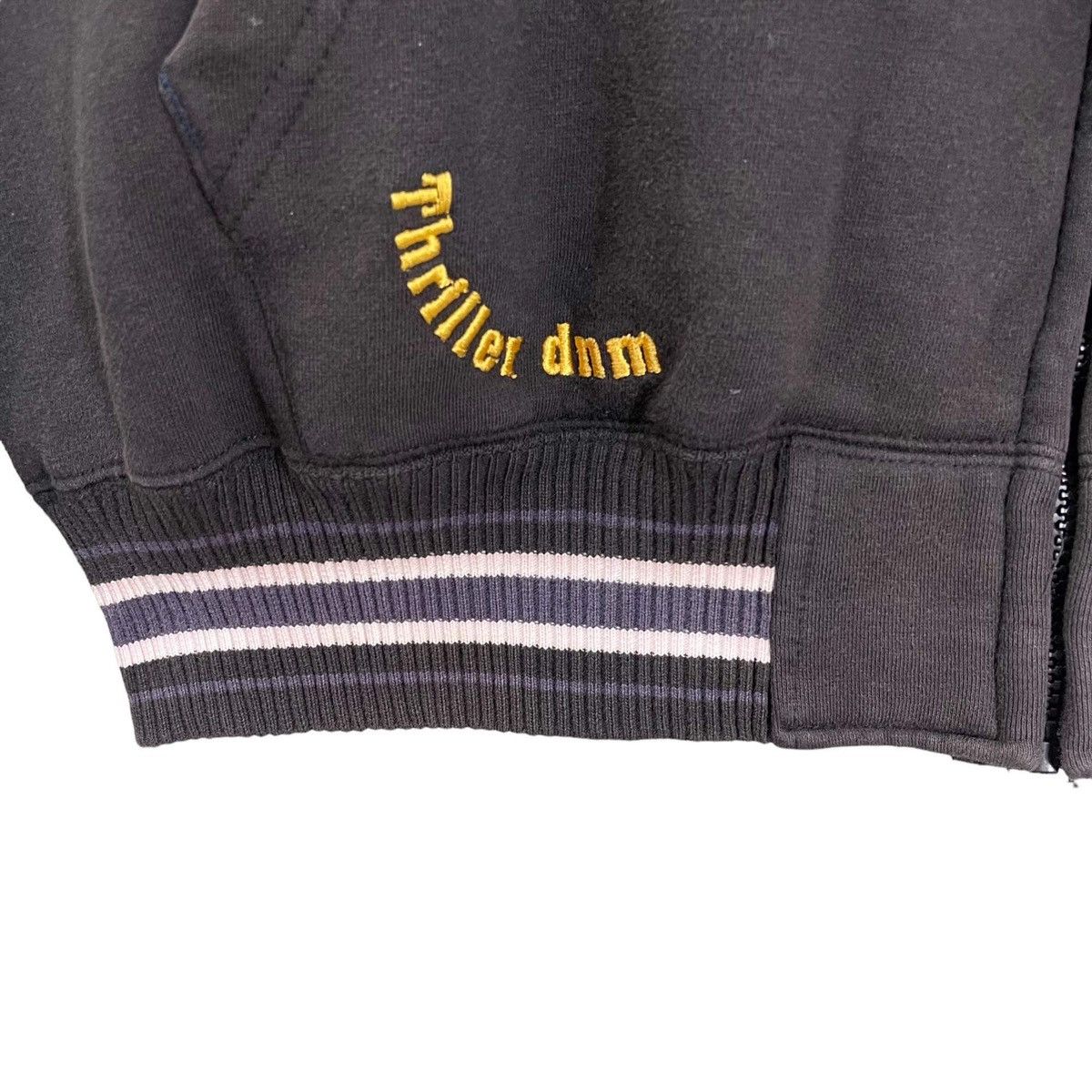 Japanese Brand × Vintage JAPANASE!! Thiriller Denim Big Back Logo Zipper Hoodies Size US L / EU 52-54 / 3 - 9 Thumbnail