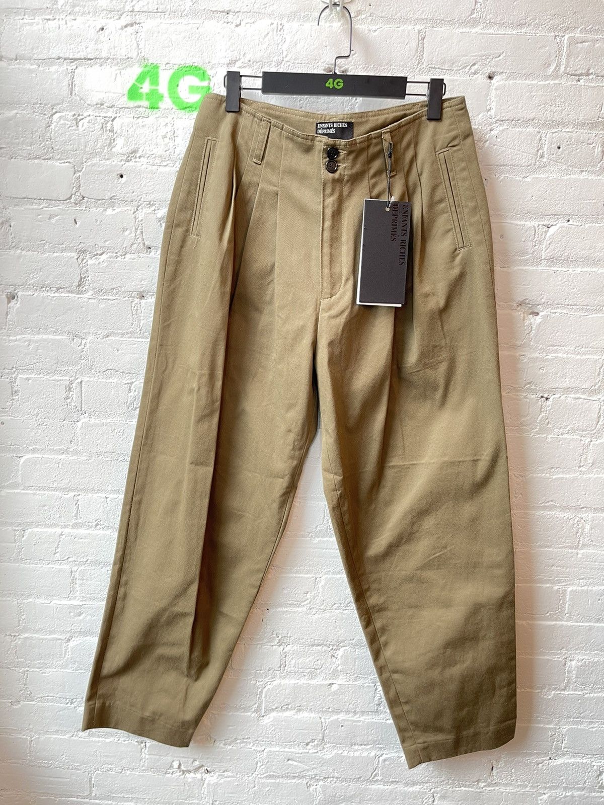 Enfants Riches Deprimes ERD NEW SKATER PLEATED TAN PANTS SZ 32 M Size US 32 / EU 48 - 5 Thumbnail