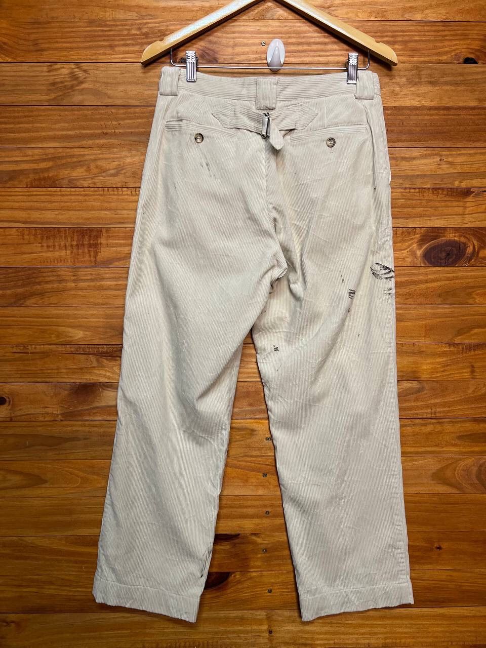 Margaret Howell MARGARET HOWELL CORDUROY BUCKLE BACK PANTS Size US 30 / EU 46 - 4 Thumbnail