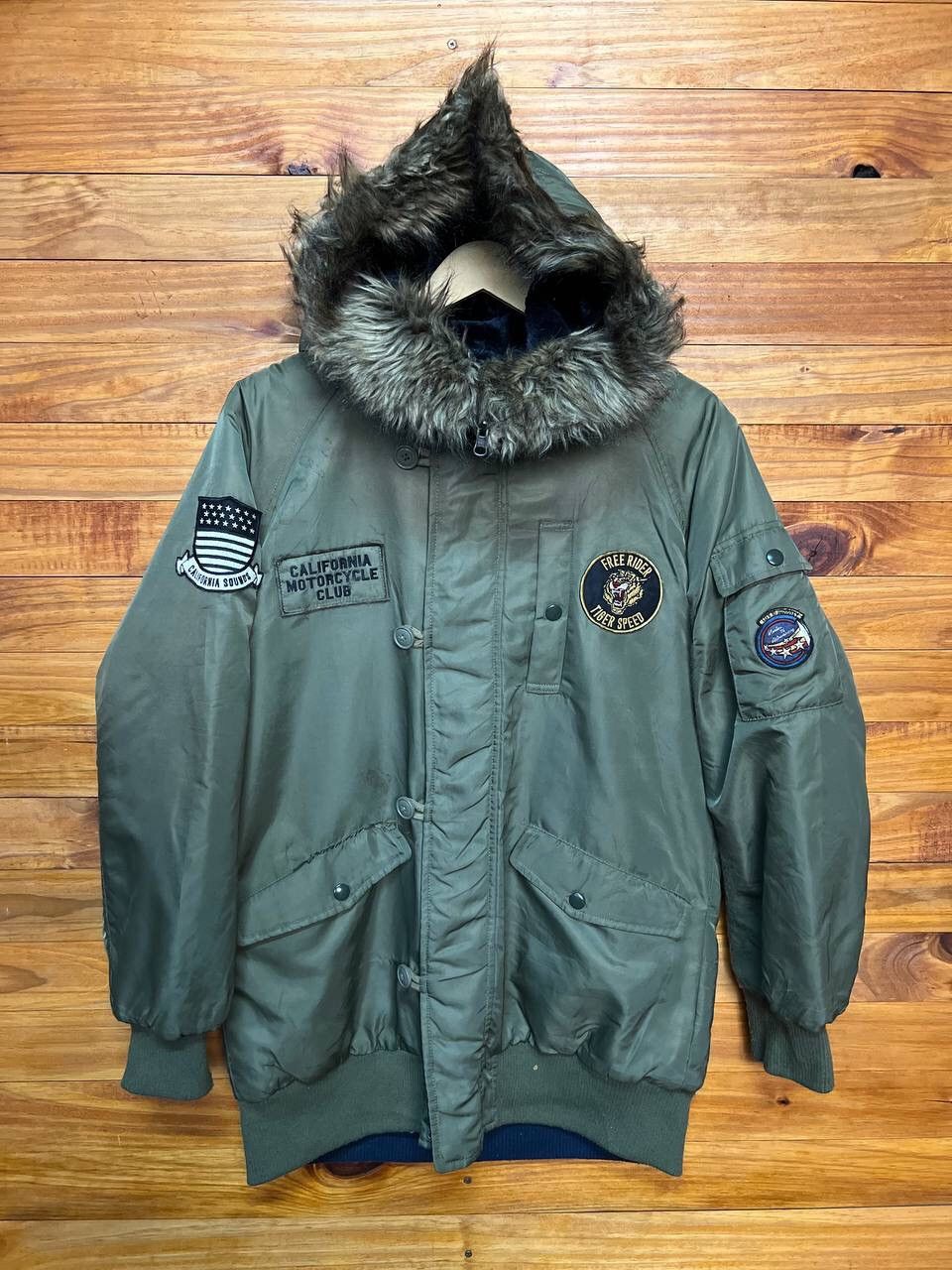 Other RODEO CROWN FUR HOODIE X CALIFORNIA MOTORCYCLE CLUB JACKET Size M / US 6-8 / IT 42-44 - 1 Thumbnail
