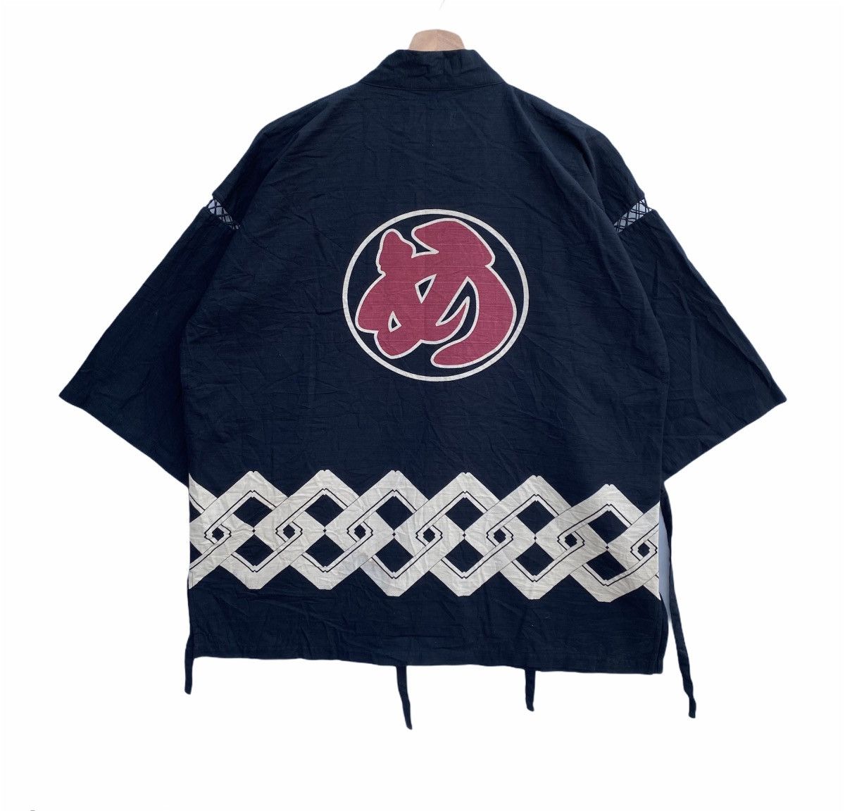Vintage Vtg Haori Noragi Hanten Japanese Kimono Big Logo Size US M / EU 48-50 / 2 - 1 Thumbnail