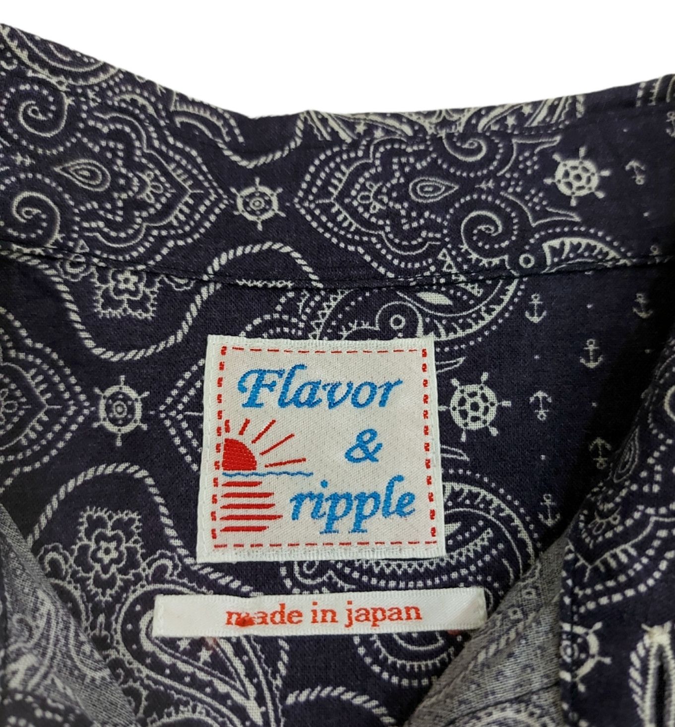 Designer × Japanese Brand RARE! FLAVOR & RIPPLE JAPAN BANDANA KAPITAL VISVIM STYLE Size US S / EU 44-46 / 1 - 6 Thumbnail