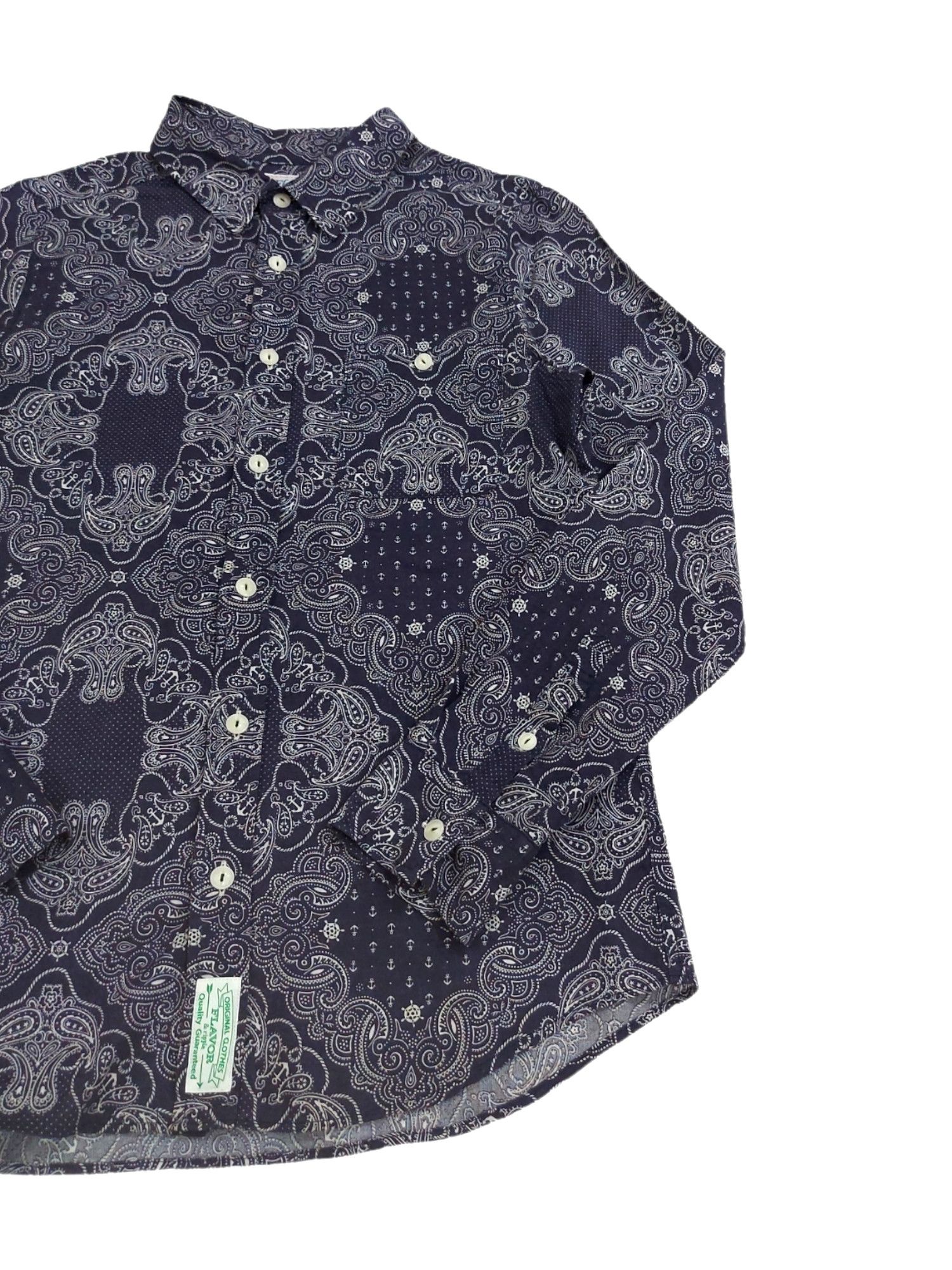 Designer × Japanese Brand RARE! FLAVOR & RIPPLE JAPAN BANDANA KAPITAL VISVIM STYLE Size US S / EU 44-46 / 1 - 3 Thumbnail