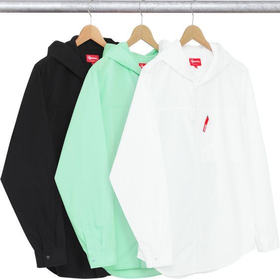 Supreme supreme hooded rip stop button up Size US M / EU 48-50 / 2 - 1 Thumbnail
