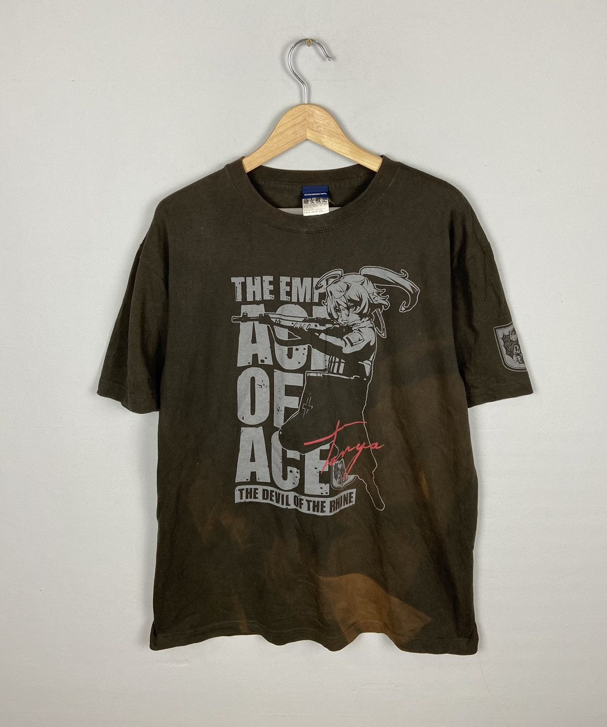 Anime × Cartoon Network × Japanese Brand The Devil Of The RhineTanya Degurechaff Dye Custom Anime Tee Size US XL / EU 56 / 4 - 1 Thumbnail