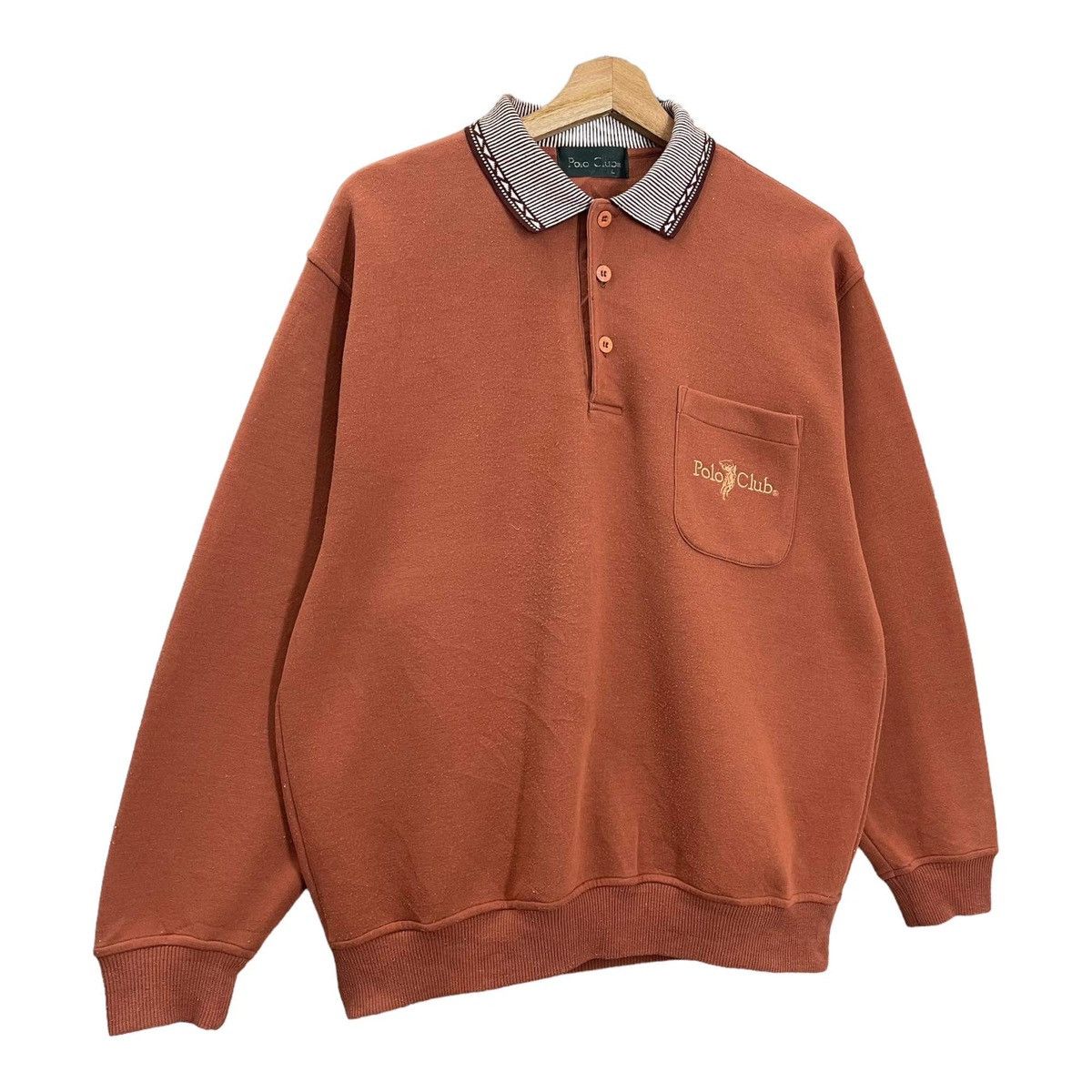 Beverly Hills Polo Club Vintage 90s Polo Club Collar Sweatshirt Size US M / EU 48-50 / 2 - 2 Thumbnail