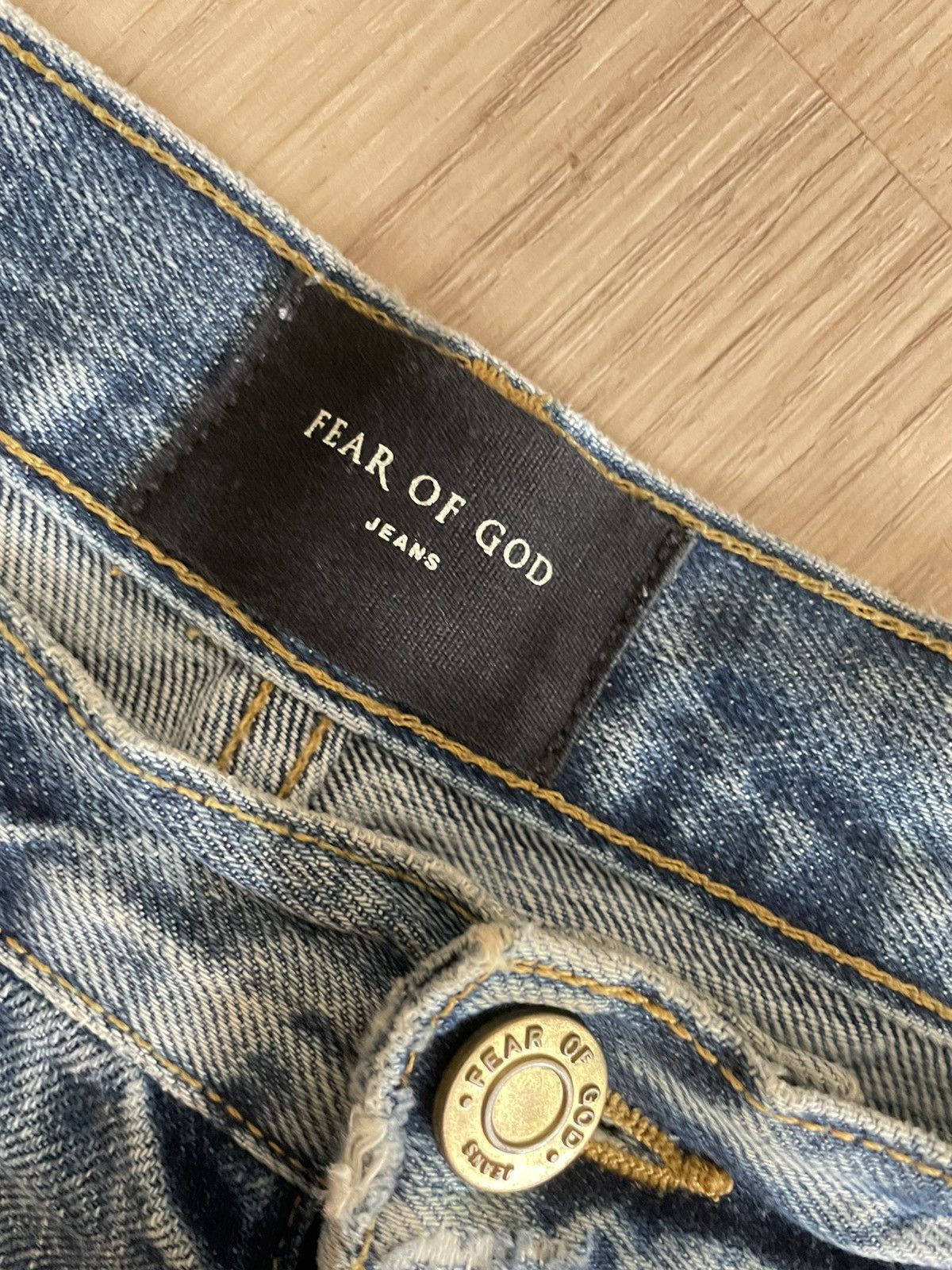 Fear of God Fear of God Selvedge Painted paint splash Denim Size US 33 - 6 Thumbnail