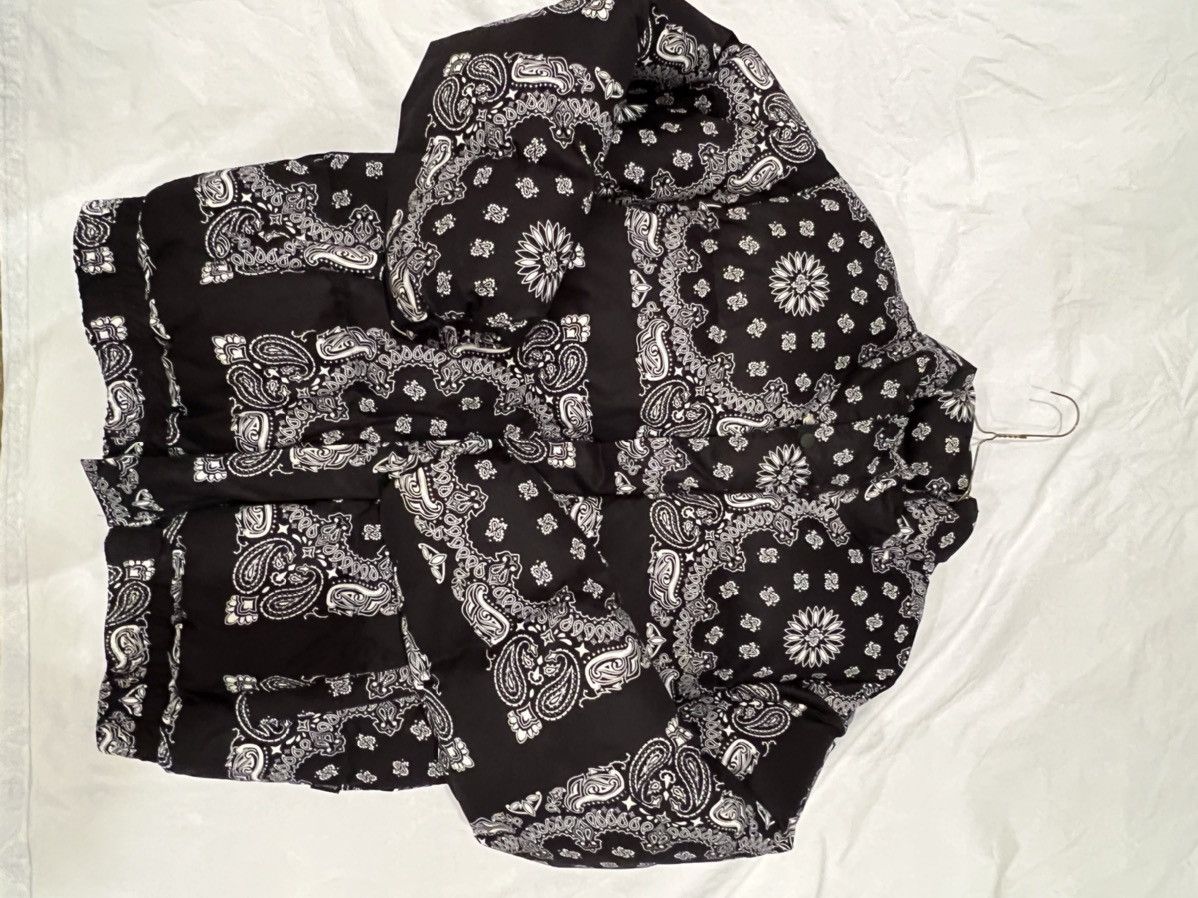 Vintage Black Bandana Puffer Coat Size US M / EU 48-50 / 2 - 8 Thumbnail