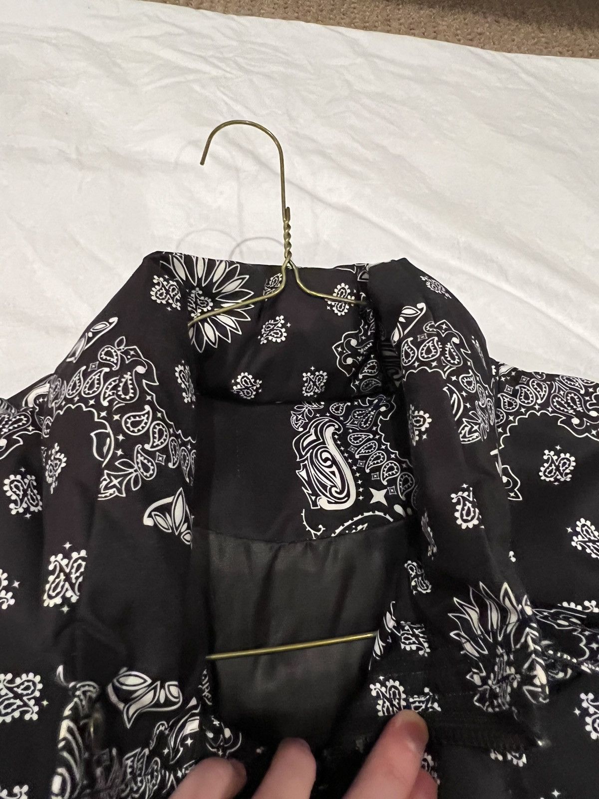 Vintage Black Bandana Puffer Coat Size US M / EU 48-50 / 2 - 6 Thumbnail