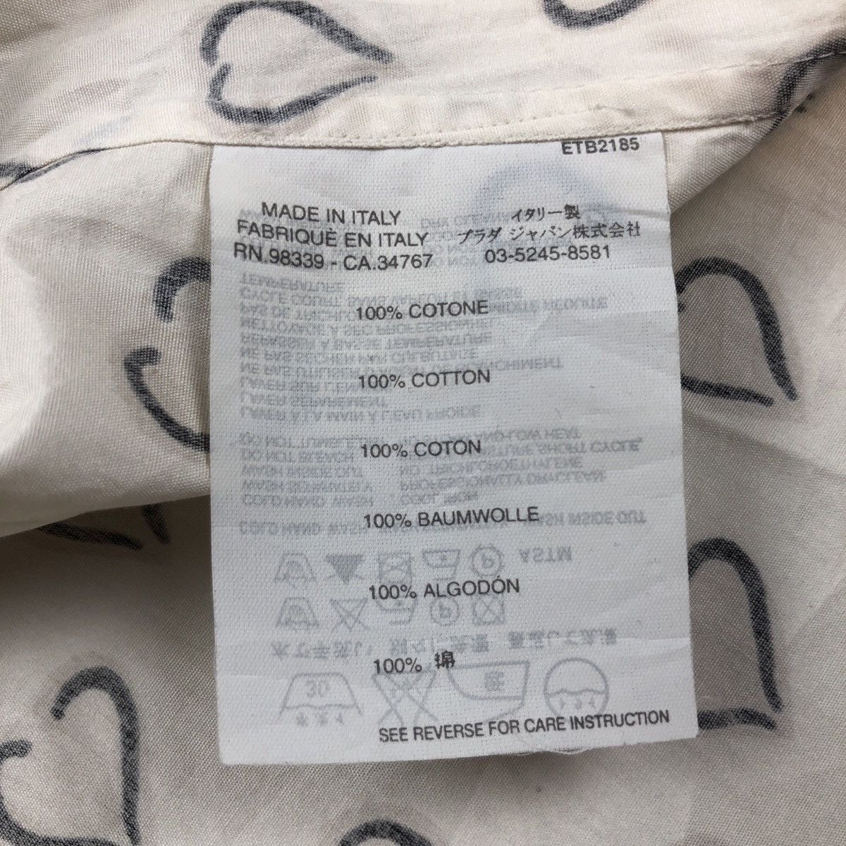 Prada Prada i Heart Prada Love Monogram Shirt Size US L / EU 52-54 / 3 - 11 Thumbnail