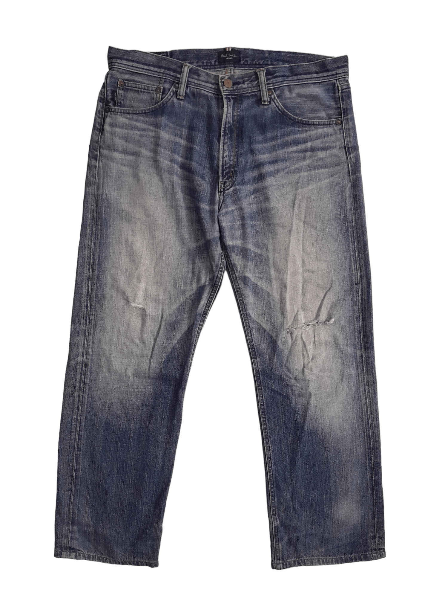 Paul Smith Paul Smith Distressed Denim Japan (E607) Size US 34 / EU 50 - 1 Thumbnail