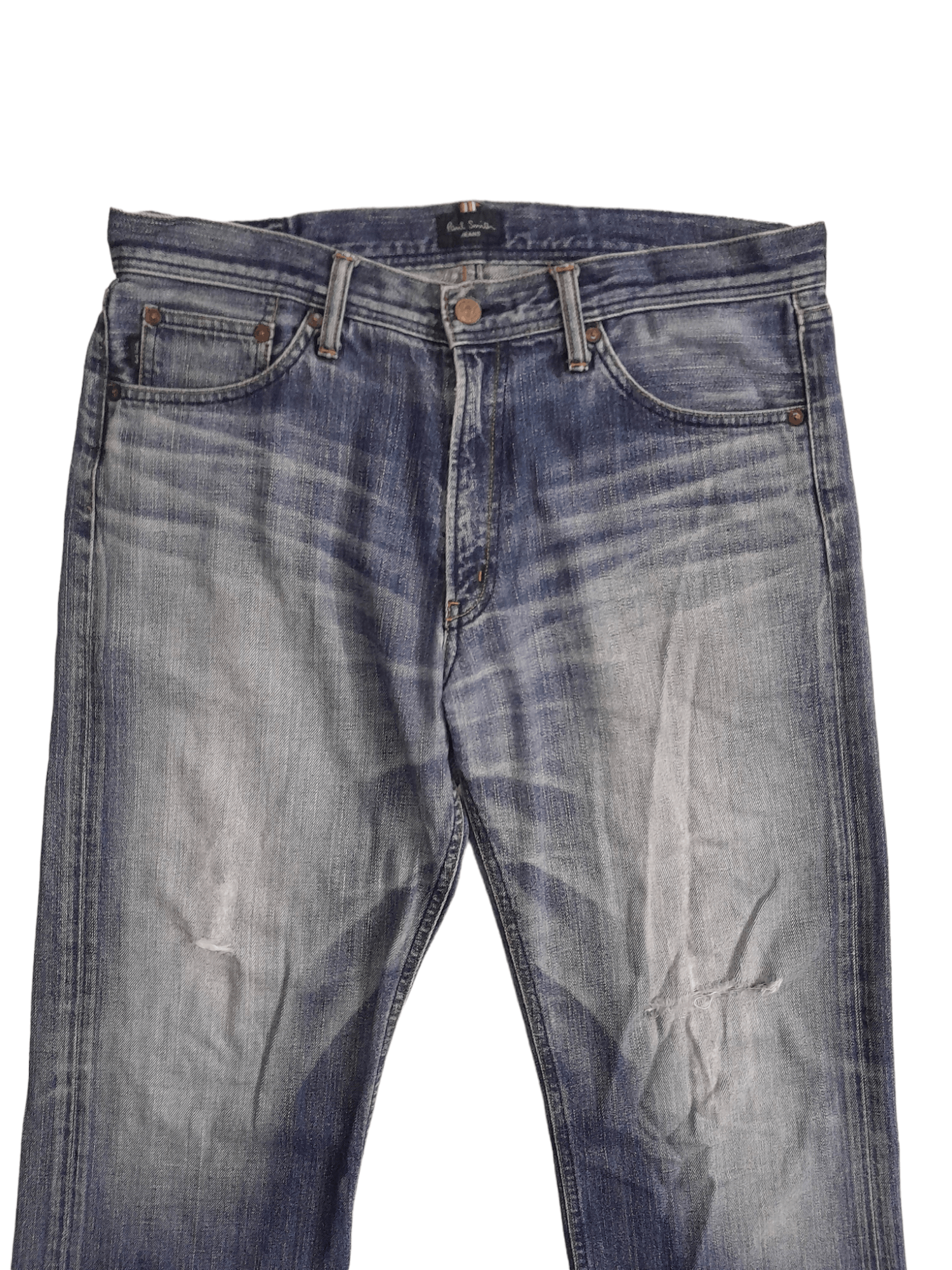 Paul Smith Paul Smith Distressed Denim Japan (E607) Size US 34 / EU 50 - 2 Thumbnail