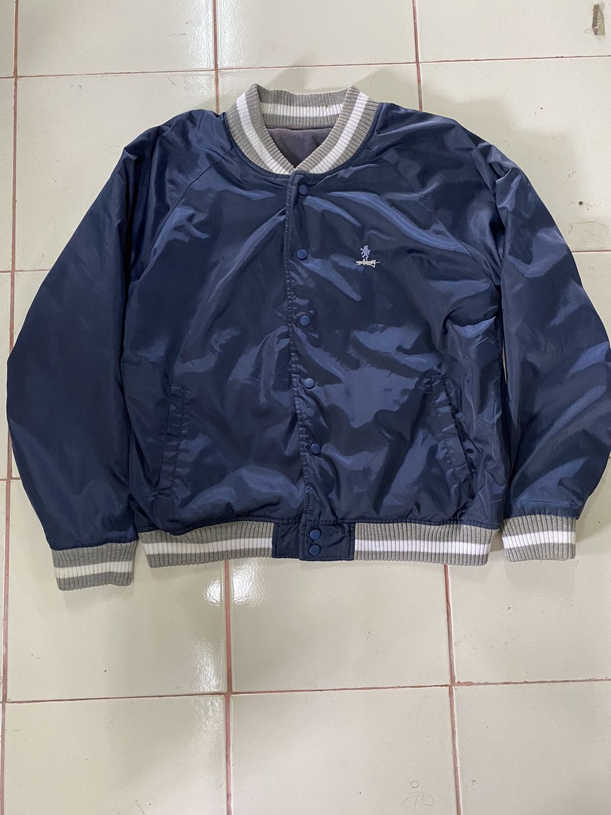 Billabong × Vintage Vintage x Billabong Rivesible Varsity Jacket Size US M / EU 48-50 / 2 - 2 Thumbnail