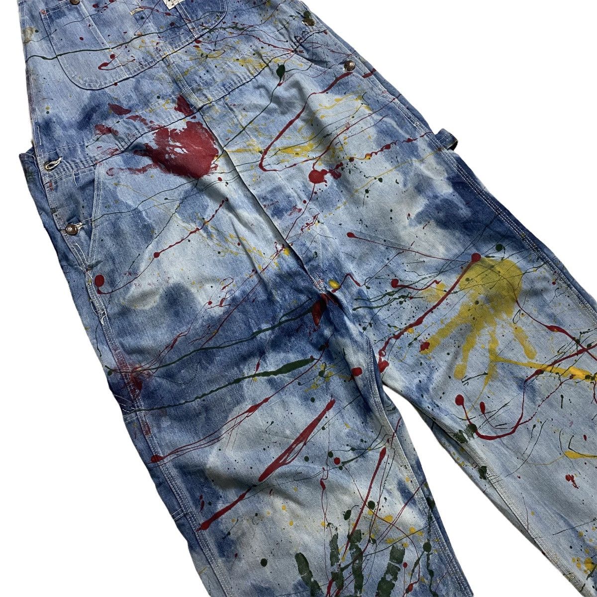 Big Mac × Vintage Big Mac square bak by Jc Penney paint splatted bib overall Size US 40 / EU 56 - 3 Thumbnail