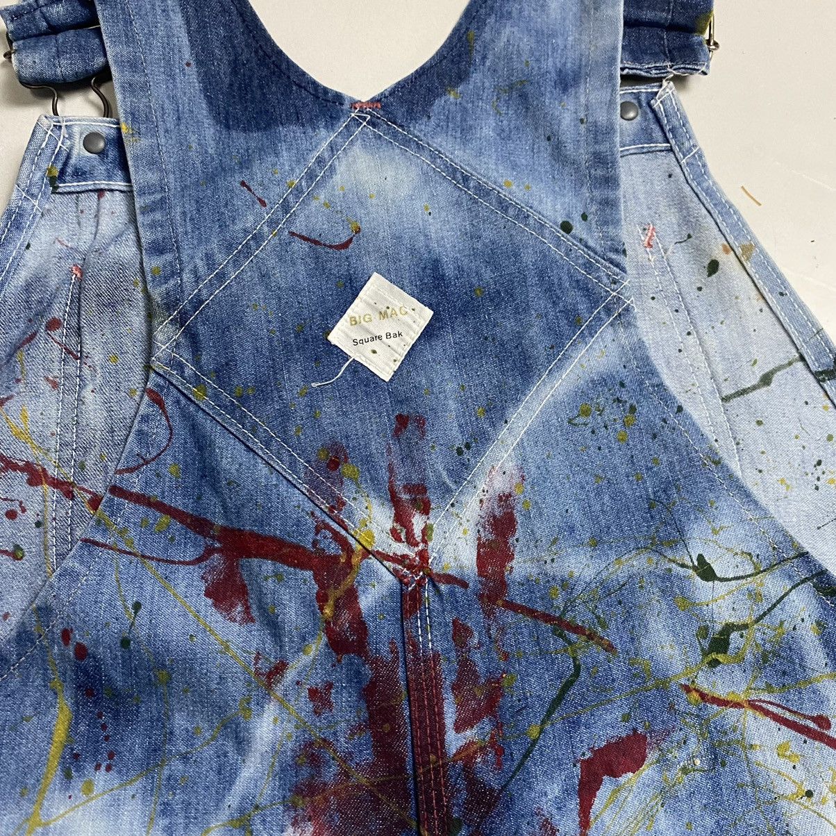 Big Mac × Vintage Big Mac square bak by Jc Penney paint splatted bib overall Size US 40 / EU 56 - 12 Thumbnail