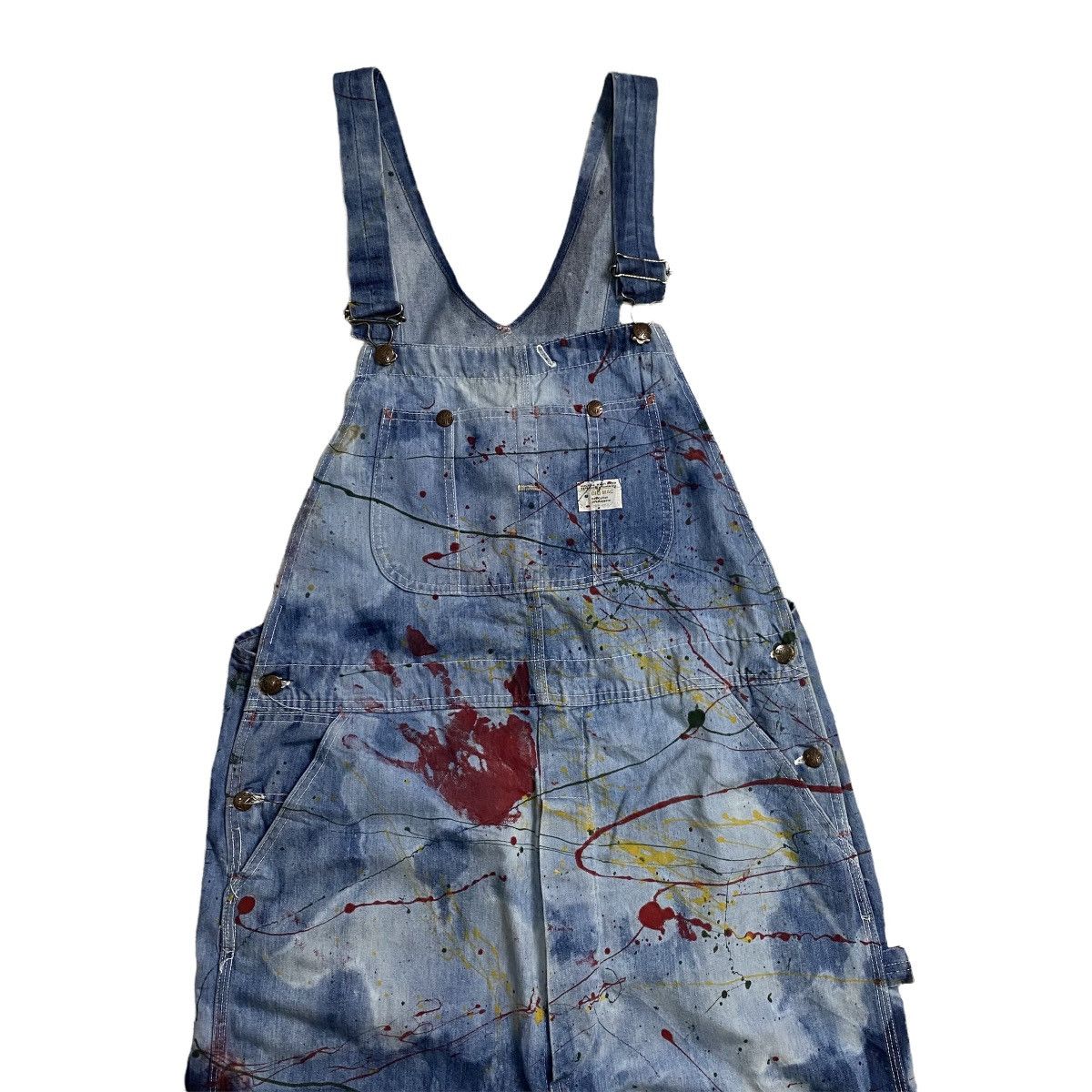 Big Mac × Vintage Big Mac square bak by Jc Penney paint splatted bib overall Size US 40 / EU 56 - 4 Thumbnail