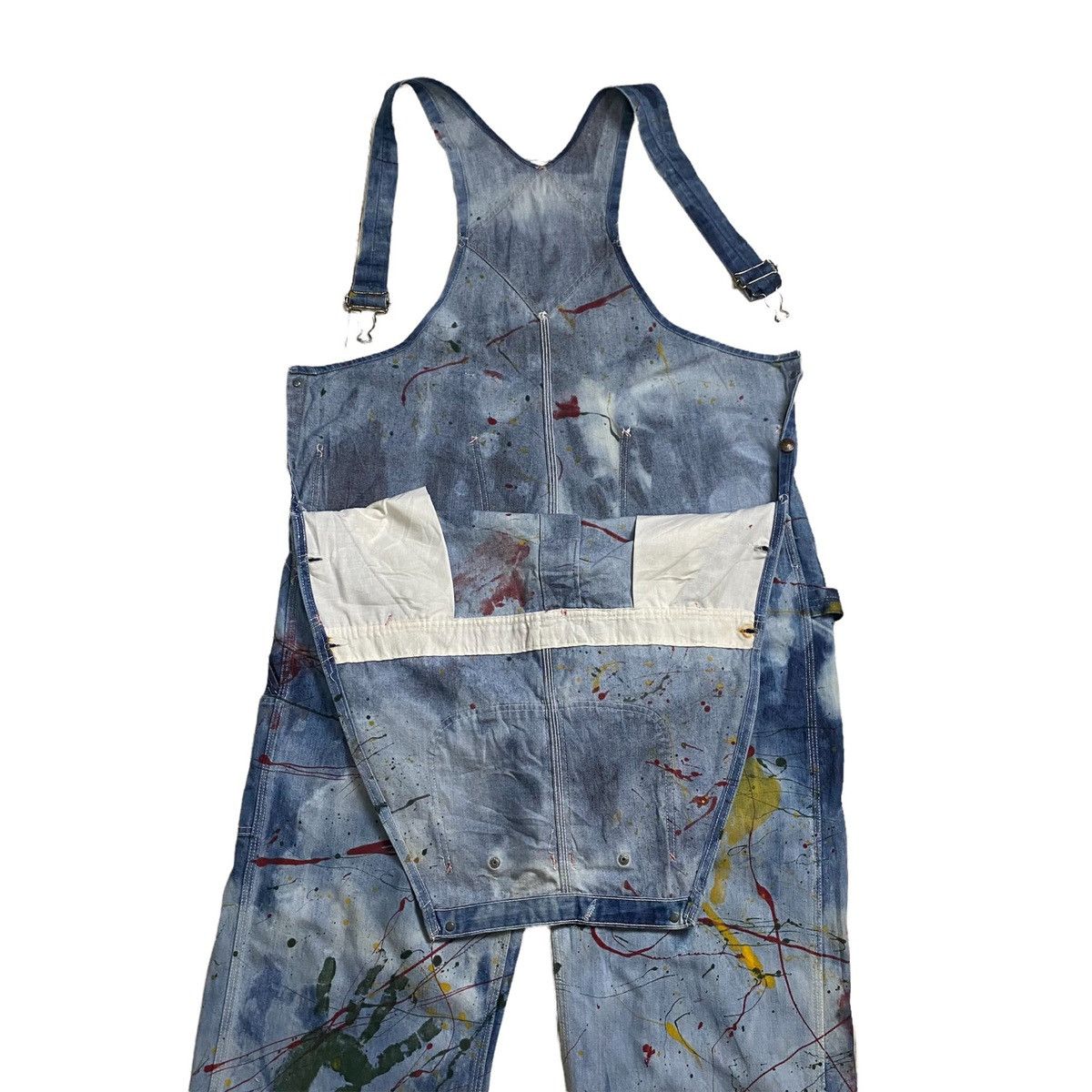 Big Mac × Vintage Big Mac square bak by Jc Penney paint splatted bib overall Size US 40 / EU 56 - 11 Thumbnail