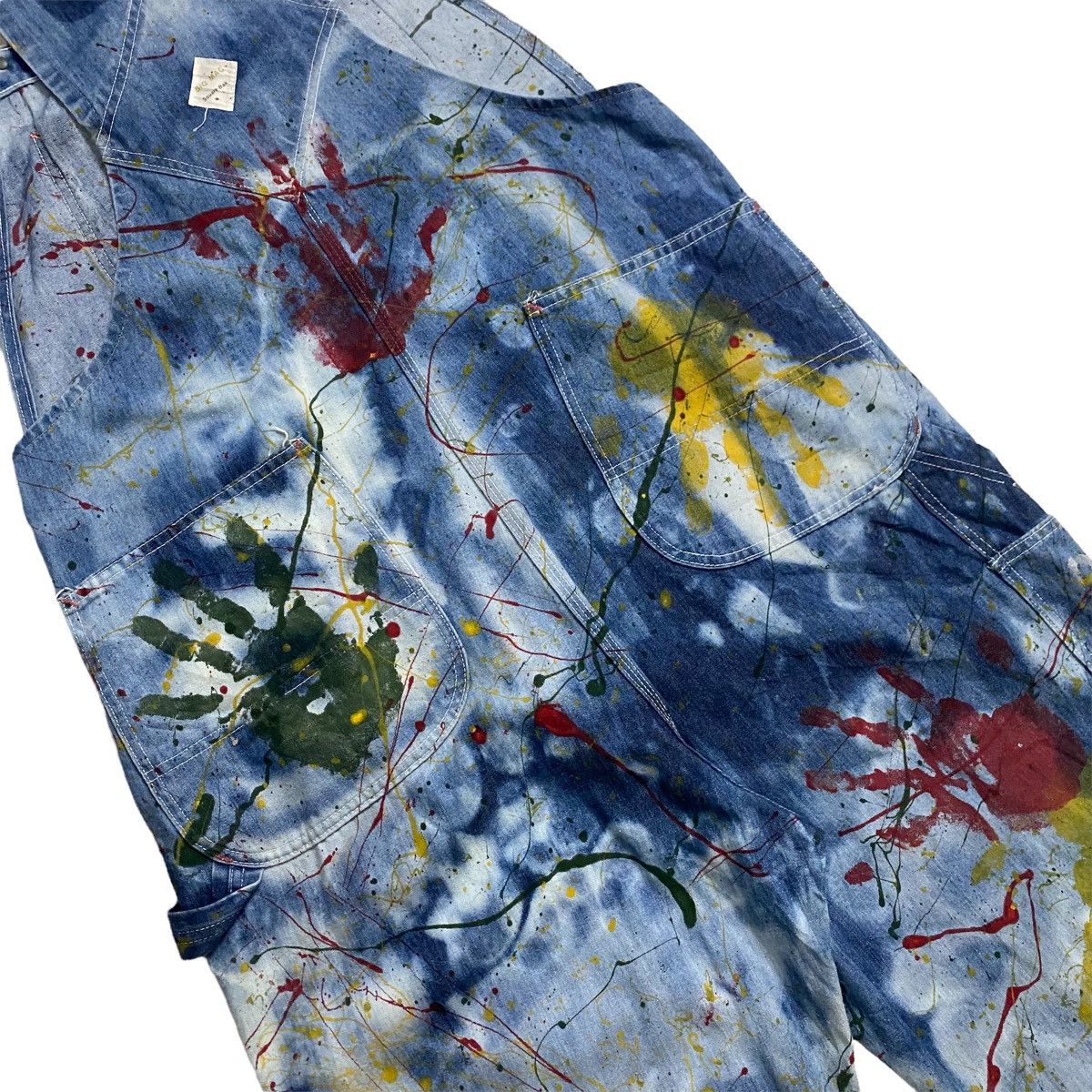 Big Mac × Vintage Big Mac square bak by Jc Penney paint splatted bib overall Size US 40 / EU 56 - 9 Thumbnail