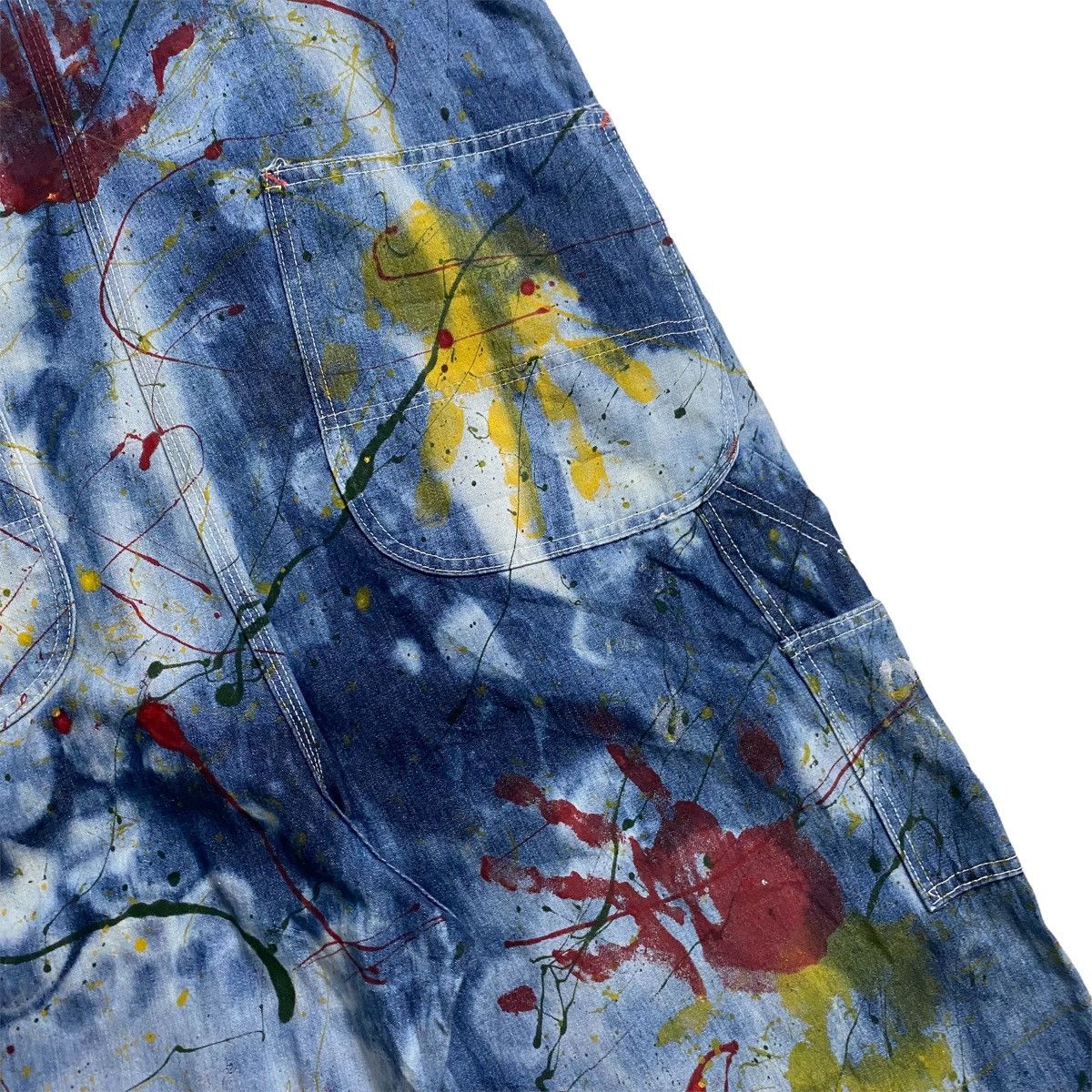 Big Mac × Vintage Big Mac square bak by Jc Penney paint splatted bib overall Size US 40 / EU 56 - 10 Thumbnail