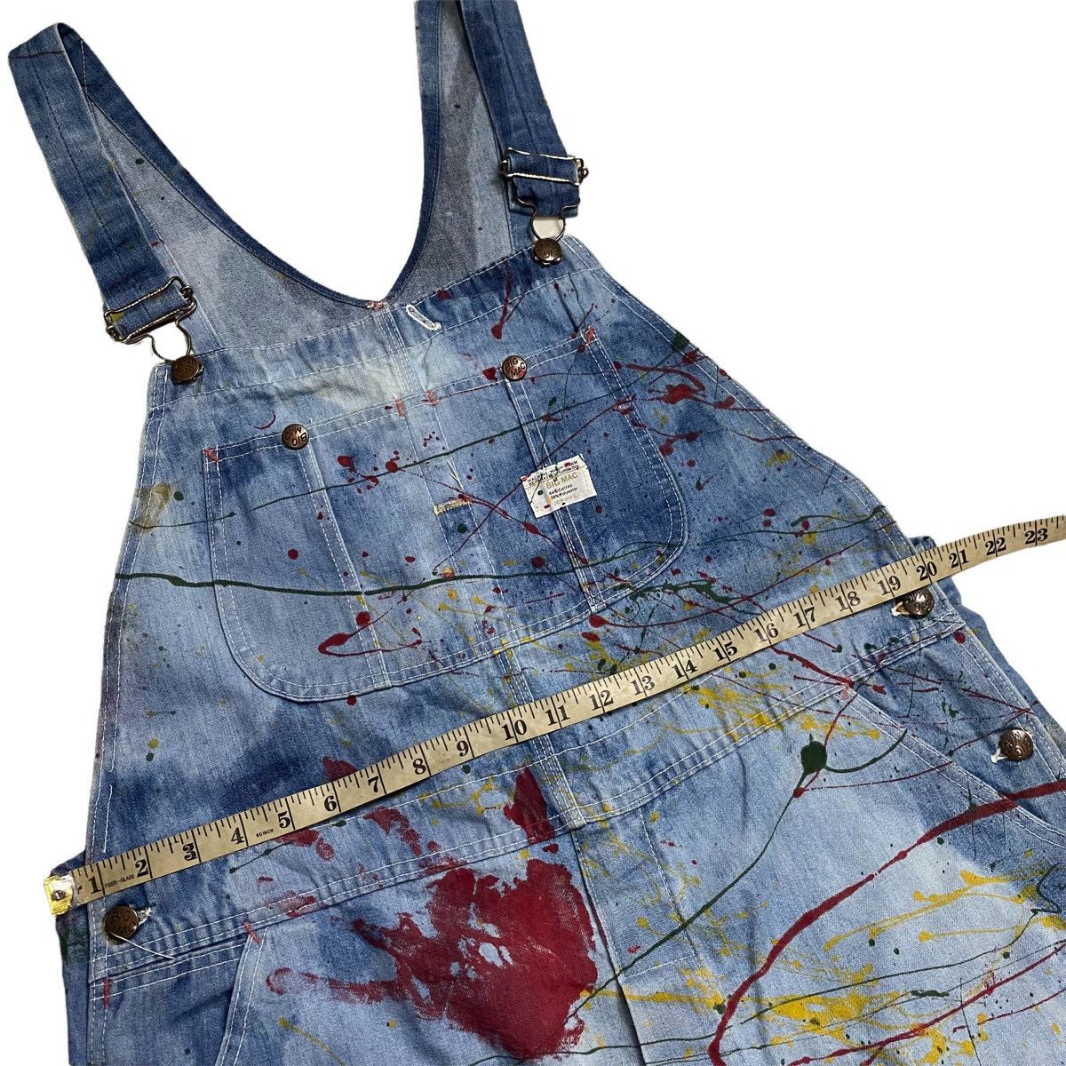 Big Mac × Vintage Big Mac square bak by Jc Penney paint splatted bib overall Size US 40 / EU 56 - 16 Thumbnail