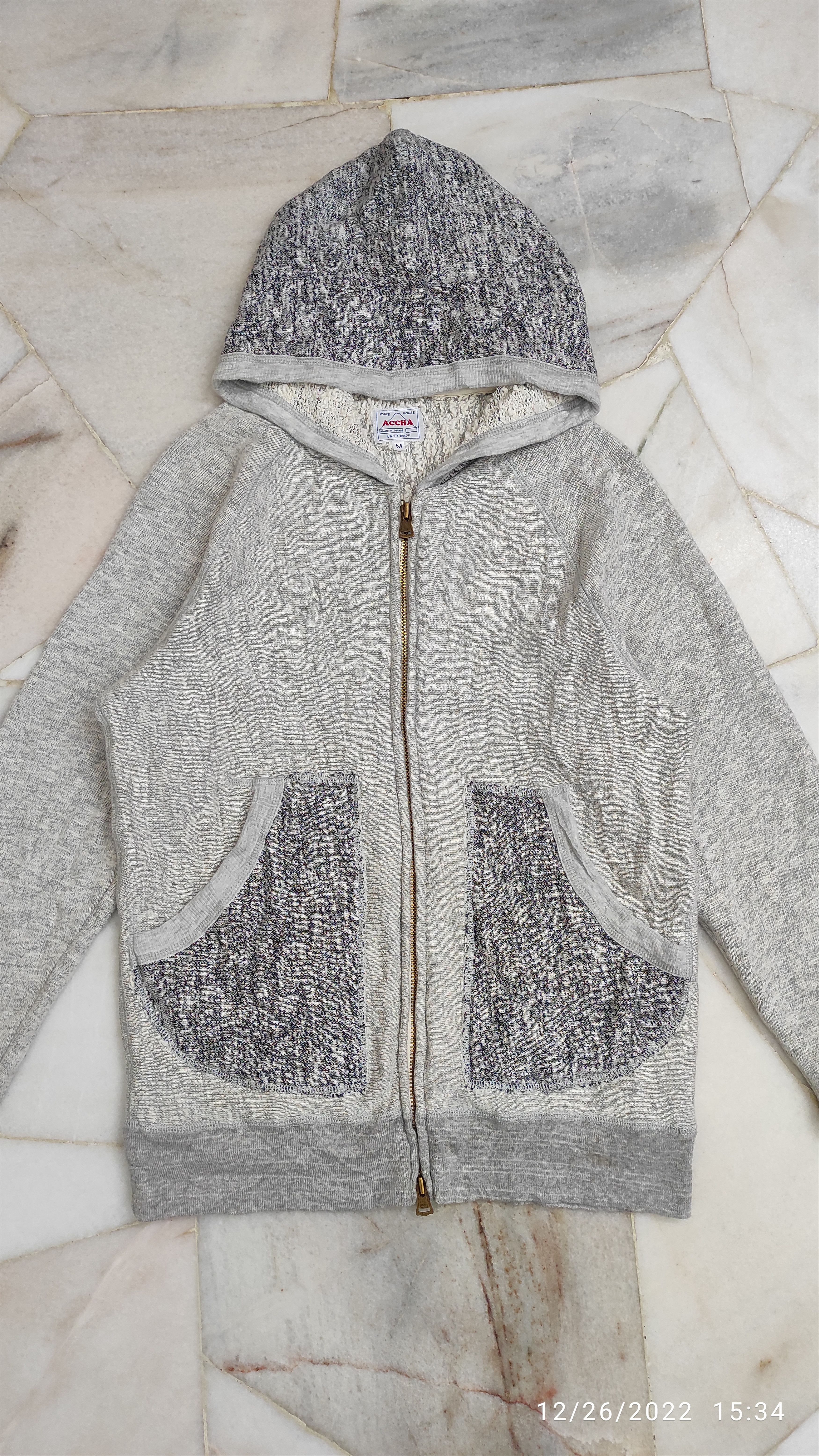 Japanese Brand Archive ACCHA WAREHOUSE UNITY MADE ZIP UP HOODIE Size US M / EU 48-50 / 2 - 13 Thumbnail