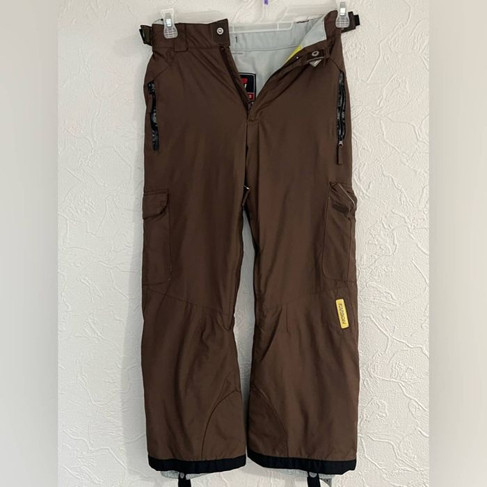 Karbon Karbon BROWN Adjustable Waist Snow Ski Pants Size 10 NICE Grailed