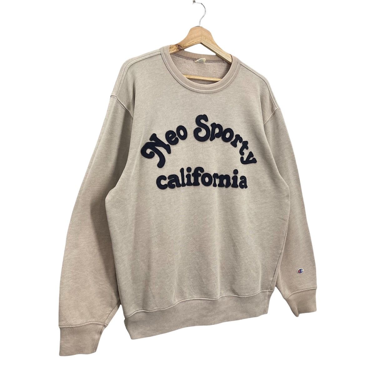 Champion 80s Champion Blue Bar Neo Sporty California Sweatshirt Sz L Size US L / EU 52-54 / 3 - 2 Thumbnail