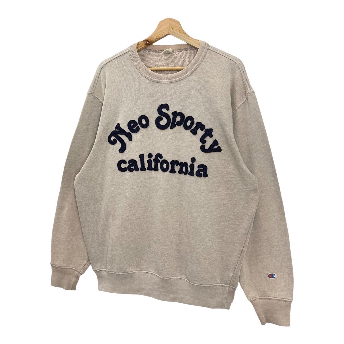 Champion 80s Champion Blue Bar Neo Sporty California Sweatshirt Sz L Size US L / EU 52-54 / 3 - 3 Thumbnail