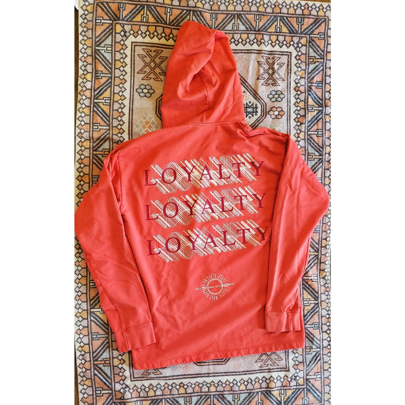 Kendrick Lamar good Damn Loyalty Red Hoodie One Size