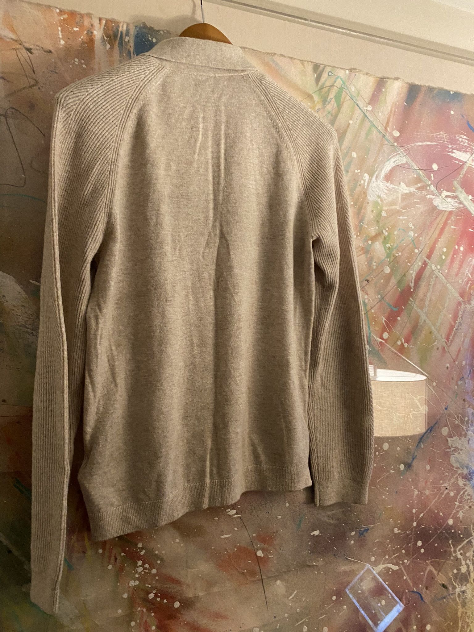 Reiss REISS Long Sleeve Knit Sweater in Tan (sz. SMALL) Size US S / EU 44-46 / 1 - 6 Thumbnail